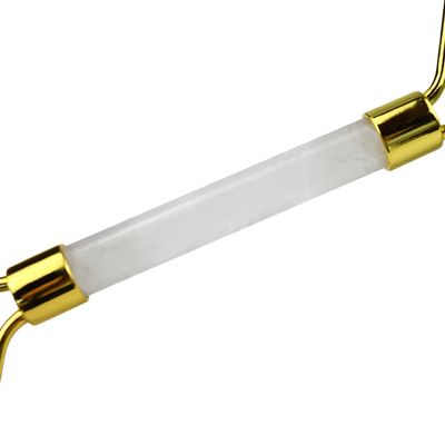 Custom Logo Green Aventurine Facial Jade Roller Gua Sha Tools Crystal Handle Massager for Face Eye Neck Massage in 2024