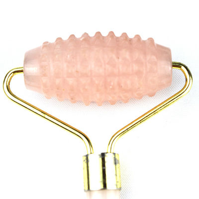 Facial Massager Natural Private Label Crystal Rose Quartz Pink Guasha Gua Sha Massage Jade Roller for Face Massage Tool
