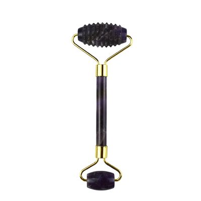 Facial Massage Equipment Purple Amethyst Gua Sha Jade Roller for Neck Roller Guasha Massage Tool Customization in Box Packing