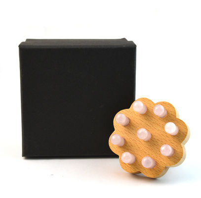 Rose Quartz Scalp Massage Comb Head Hair Care Jade Massager Hair Brush Body Massage Equipment for Relaxing Head Massage