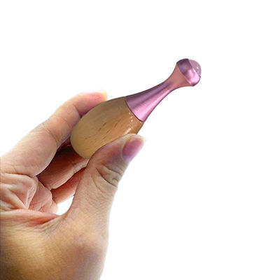 Wooden Handle Jade Massage Roller Facial Gua Sha Massage Stick and Eye Care Tools for Promoting Eye Cream Absorption