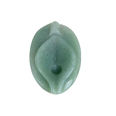 Jade Vagina Carving Craft Green Natural Healing Fluorite Spirituality Reiki Women Flower Figurine for Products