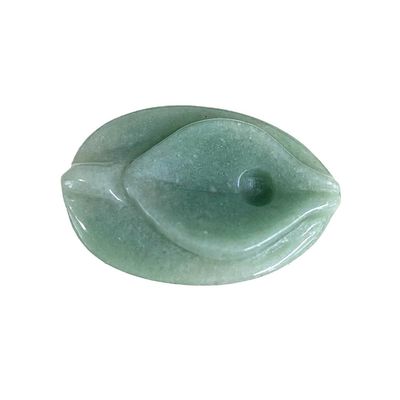 Jade Vagina Carving Craft Green Natural Healing Fluorite Spirituality Reiki Women Flower Figurine for Products