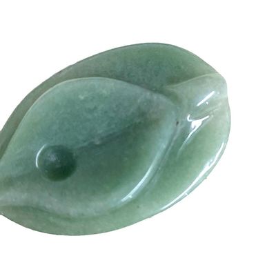 Jade Vagina Carving Craft Green Natural Healing Fluorite Spirituality Reiki Women Flower Figurine for Products