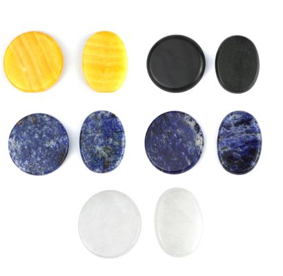 Spa Hot Massage Energy Stone in 8*8cm Size with All Kinds of Crystal Materials OEM/ODM Accepted