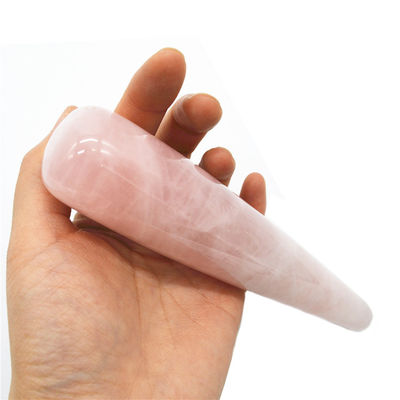 Rose Quartz Dildo Massage Wand Sexual Massage Wand Women Yoni Wand