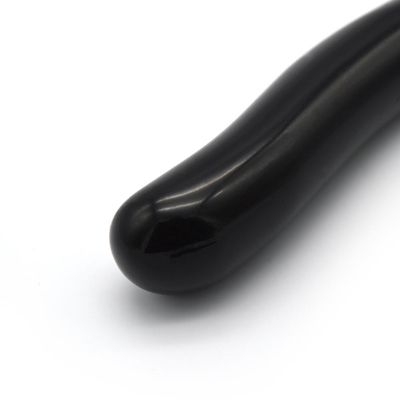 Nature Gemstone Yoni Healing Wands Black Obsidian Curved Massage Wand for Women's Crystal Healing