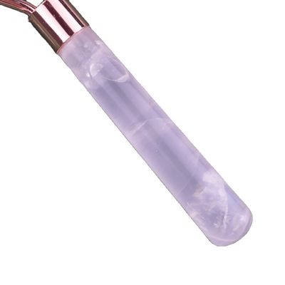 Natural Rose Quartz Face Guasha Massage Roller Gua Sha Jade Roller For Face Anti Aging Therapy Pink Color Facial Massager