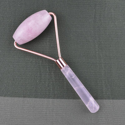 Facial Massager 2024 Popular Natural Rose Quartz Facial Roller 100% Natural Crystal Massager For Face Eye Massage Products Beauty Tools
