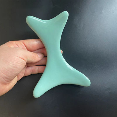 Ceramic Body Gua Sha Scraping Board for Lymphatic Drainage and Customized Logo Availabled Ceramic Manual Massager