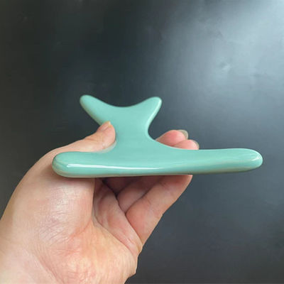 Ceramic Body Gua Sha Scraping Board for Lymphatic Drainage and Customized Logo Availabled Ceramic Manual Massager