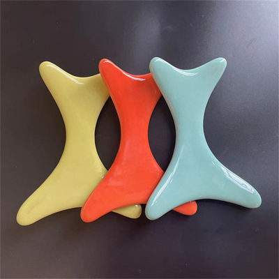 Ceramic Body Gua Sha Scraping Board for Lymphatic Drainage and Customized Logo Availabled Ceramic Manual Massager