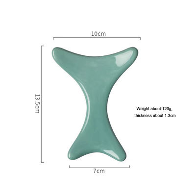 Ceramic Body Gua Sha Scraping Board for Lymphatic Drainage and Customized Logo Availabled Ceramic Manual Massager