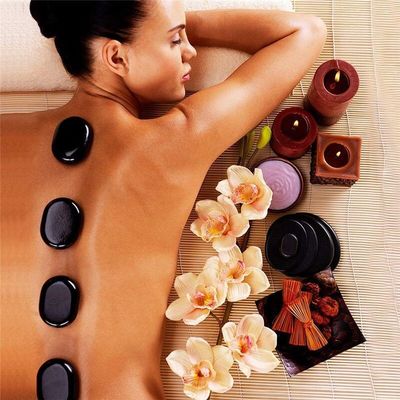 Natural Xiuyan Jade Healing Hot Stones Set for Professional Massage and Spa Relaxation