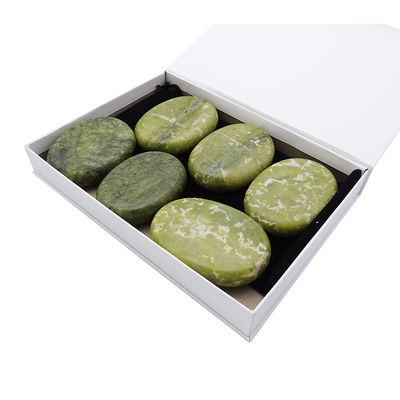 Natural Xiuyan Jade Healing Hot Stones Set for Professional Massage and Spa Relaxation