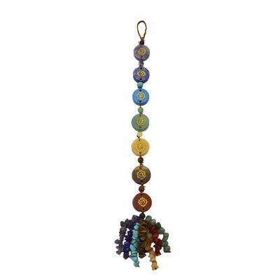 7 Chakra Stones Healing Crystal Palm Pocket Stone Reiki Balancing Pendant for Balance and Harmony