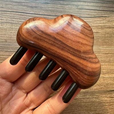 Body Massage and Hair Growth Rosewood Massage Comb for Head Gua Sha 8.5*7.5*2.3cm