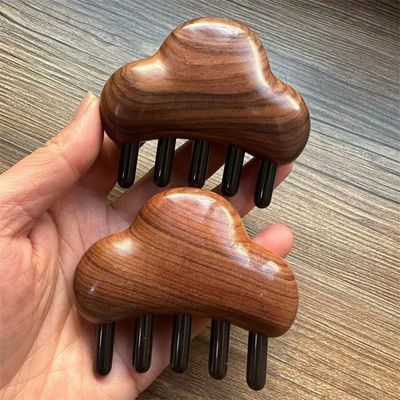 Body Massage and Hair Growth Rosewood Massage Comb for Head Gua Sha 8.5*7.5*2.3cm