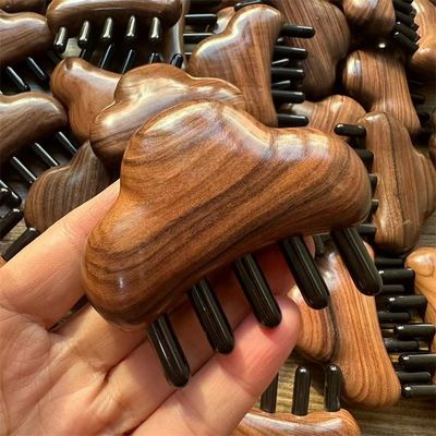 Body Massage and Hair Growth Rosewood Massage Comb for Head Gua Sha 8.5*7.5*2.3cm