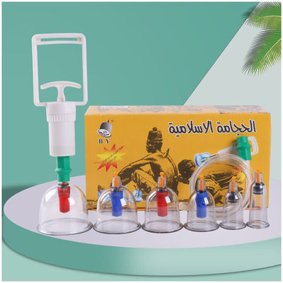 Healthy Vacuum Cupping Jar Plastic Cupping Set for Anti Aging Function 24*13*8.2cm