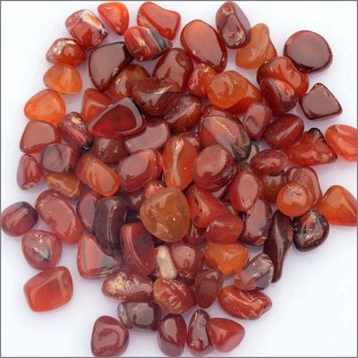 Polished Natural Crystal Red Agate Carnelian Tumble Gravel Stones for Feng Shui
