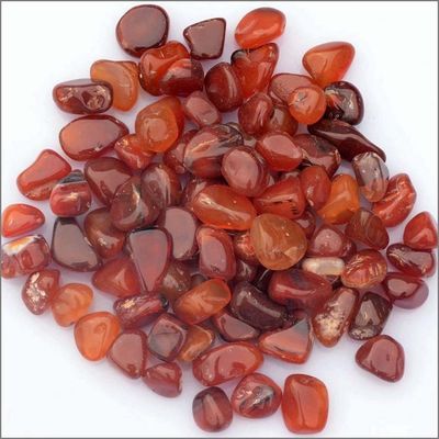 Polished Natural Crystal Red Agate Carnelian Tumble Gravel Stones for Feng Shui