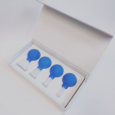 Remove Moisture and Relieve Pain 4 Pieces Glass Cupping Set for Face Skin Back Shoulder Muscle Massage
