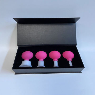 Remove Moisture and Relieve Pain 4 Pieces Glass Cupping Set for Face Skin Back Shoulder Muscle Massage