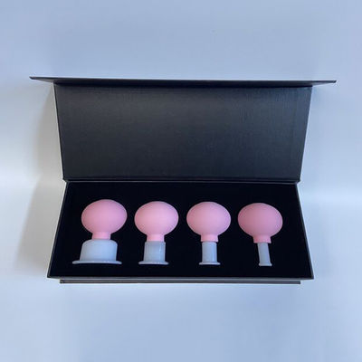 Remove Moisture and Relieve Pain 4 Pieces Glass Cupping Set for Face Skin Back Shoulder Muscle Massage