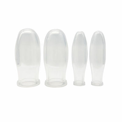 4pcs Design Transparent Silicone Facial Cupping Kit for Vacuum Silicone Therapy Massager Body Cupping Set Improve Body