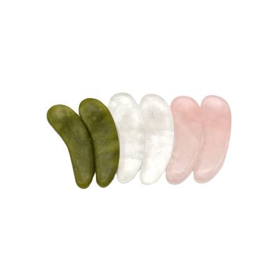 3.8*1.3*0.4cm Natural Crystal Eye Cream Spoon Stick Eye Massage Accessory for Eye Care
