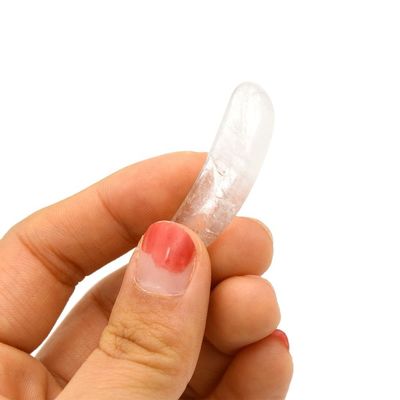 3.8*1.3*0.4cm Natural Crystal Eye Cream Spoon Stick Eye Massage Accessory for Eye Care