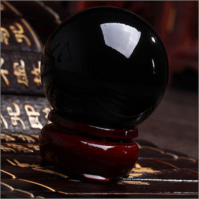 Natural Black Obsidian Sphere Healing Stone with Ball Globe Properties Large Crystal Ball