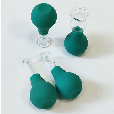 Eye PVC Glass Mini Cupping Set 4 Pieces Massage Vacuum Suction for Body Face Massager