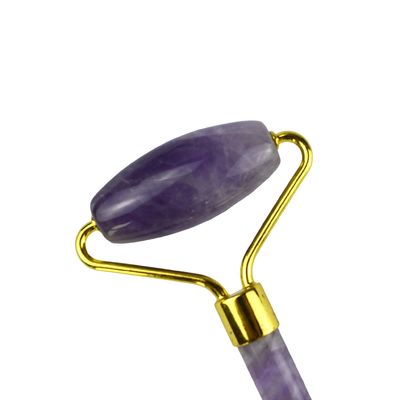 Natural Amethyst Facial Roller Guasha 100% Natural Jade Massager for Face Massage and Skin Care Tools
