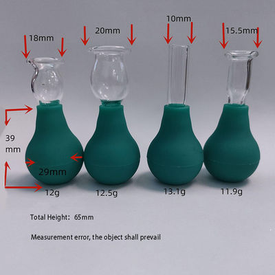 Eye PVC Glass Mini Cupping Set 4 Pieces Massage Vacuum Suction for Body Face Massager