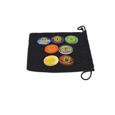 Seven Chakra Stones Set for Body and Spirituality Healing Art Collectible Tumbled Crystals