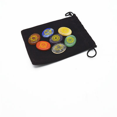 Seven Chakra Stones Set for Body and Spirituality Healing Art Collectible Tumbled Crystals