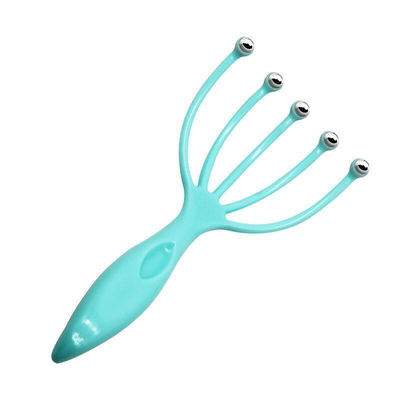 Blue/Pink Five Claw Head Massager Steel Ball for Scalp Relaxation Massage Tools 100g Headache Relief Meridian Dredging Tools