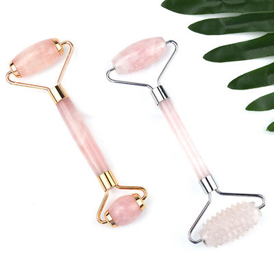 Rose Quartz Facial Guasha Massage Roller Face Gua Sha Beauty Lift Massager Tools for Slimming and Anti-Aging Benefits