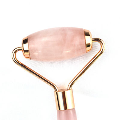 Anti Aging Facial Roller Rose Quartz Gua Sha Massage Roller for Face Accessory