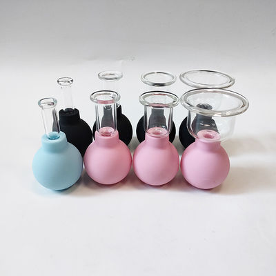 PVC Silicone Facial Cupping Set for Face Lifting and Skin Tightening Avaiable Logo Makeup Canister Vacuum Cups