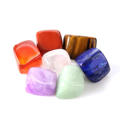 2023 Natural Crystal Healing Stone Engrave Chakra Sets with Religious Style India Regional Feature