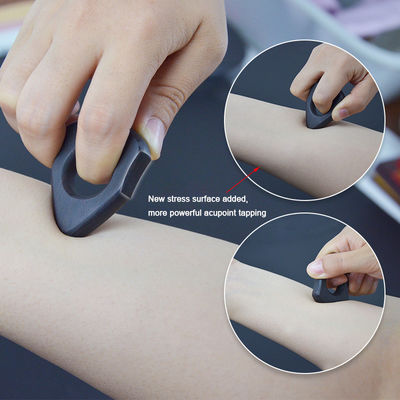 2 Sizes Sandalwood Foot Massage Ring Set Pedicure Acupoint Stick Wooden Sole Massager with Musical Function