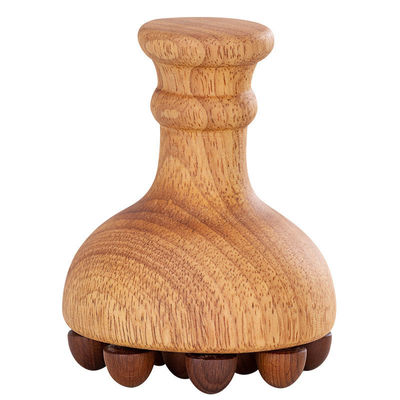 Full-body Massage Oak Handle Body Meridian Massage Brush Body Gua Sha Massager Scalp Massage Comb With Air Bag