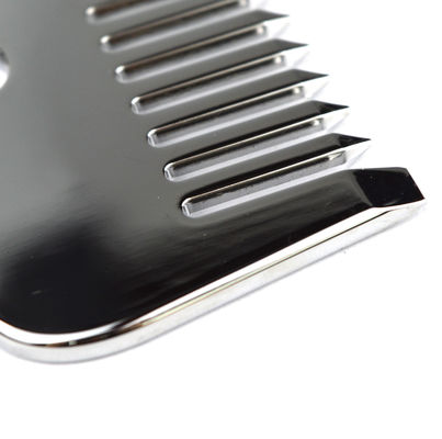 Customized Logo Availabled Silver Stainless Steel Scalp Massage Metal Gua Sha Comb for 2024 Massager Tools