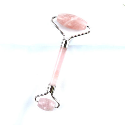 Face Massage Equipment Pink Rose Quartz Gua Sha Massage Natural Jade Ice Roller for Anti Aging Therapy Nephrite Stone