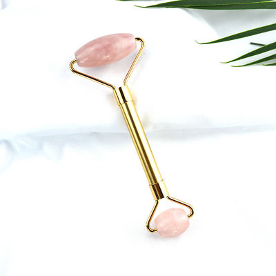 Resin Rose Quartz Facial Massager Jade Roller Face Massage Equipment for Anti Aging and Skin Rejuvenation