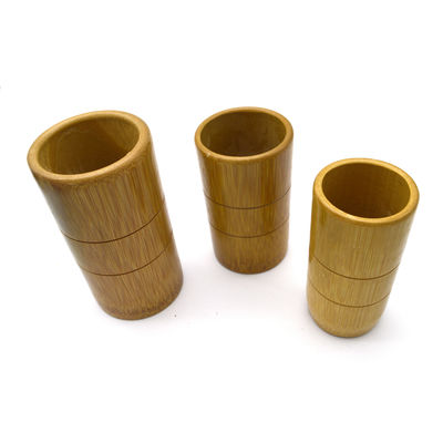 12 Pcs Natural Bamboo Cupping Therapy Set Chinaess Traditional Bamboo Thumb Cupping Cups for Improved Circulation