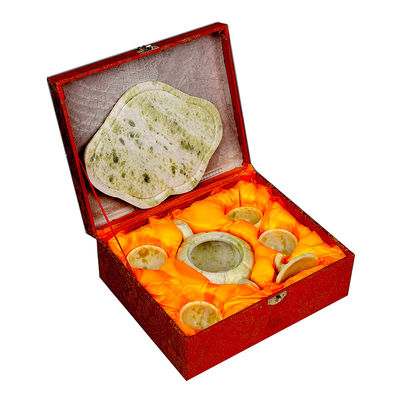 2024 Xiuyu Jade Teapot A Set of Natural Jade for Business Gift Polished Technique